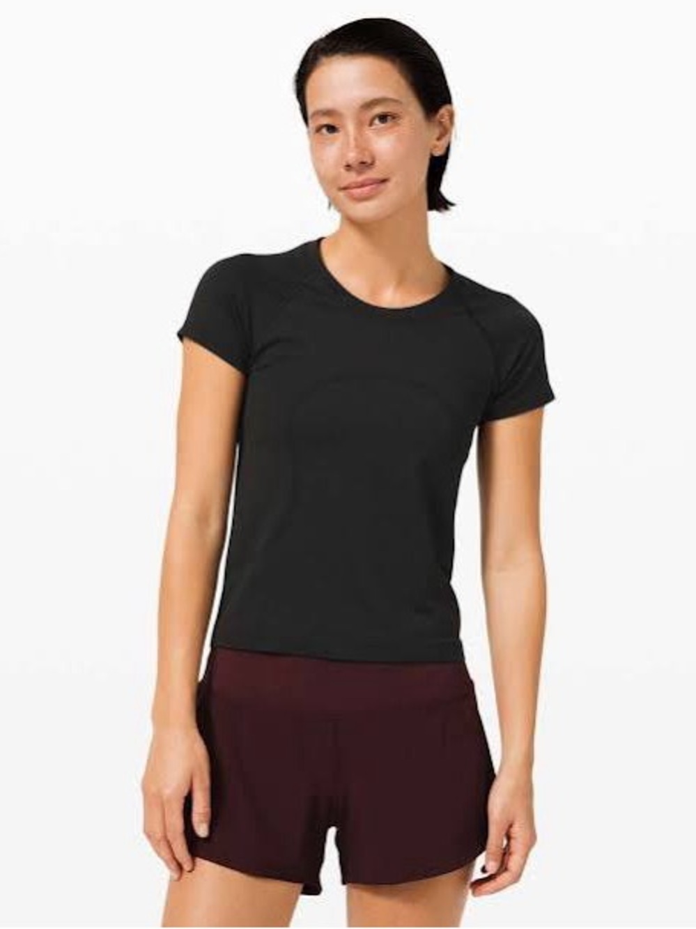Lululemon Swiftly Tech Short-Sleeve Shirt 2.0 *Race Length Black Size 6